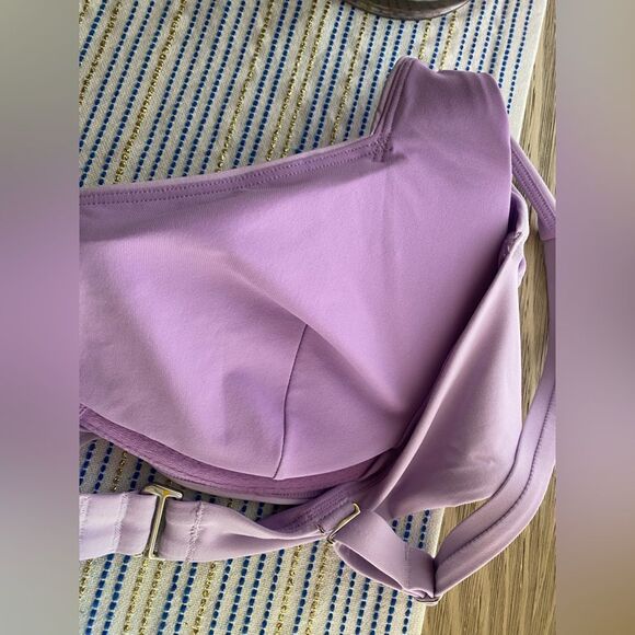 ATHLETA Square Neck Bra Cup Bikini Top Lavender Sz 40D NWT - Picture 11 of 14